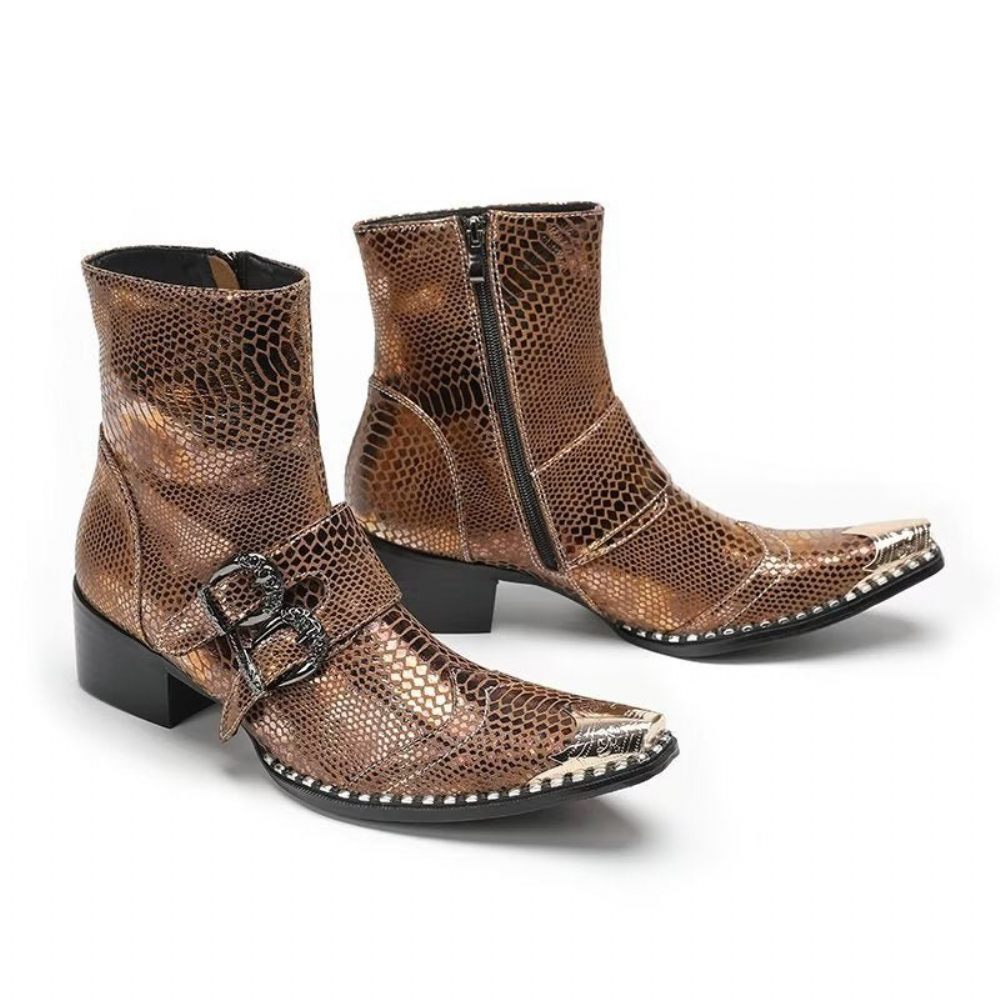 Bottes Pour Hommes Habillées Élégantes - Or 1