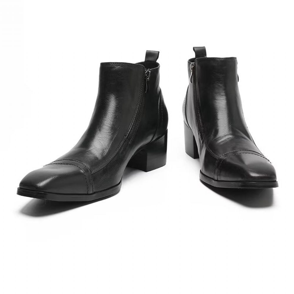 Bottes Pour Hommes Habillées Élégantes - Noir