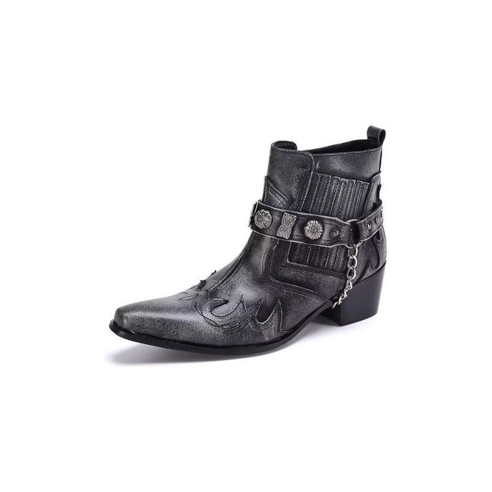 Bottes Pour Hommes Habillées Exotiques - Gris