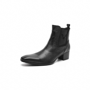 Bottes Pour Hommes Habillées À Fermeture Éclair Cuir Serpent Exotique