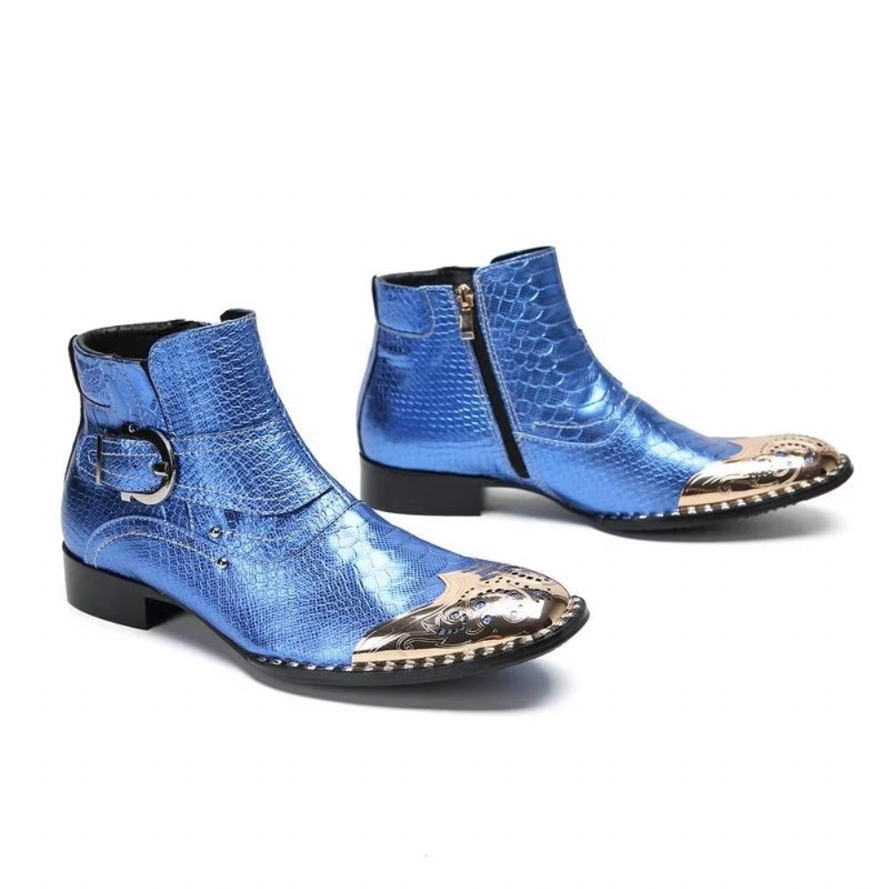 Bottes Pour Hommes Habillées Luxe - Bleu