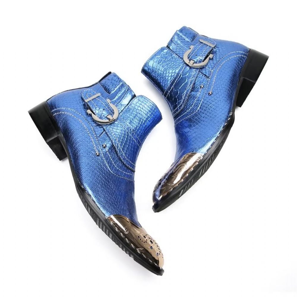 Bottes Pour Hommes Habillées Luxe - Bleu