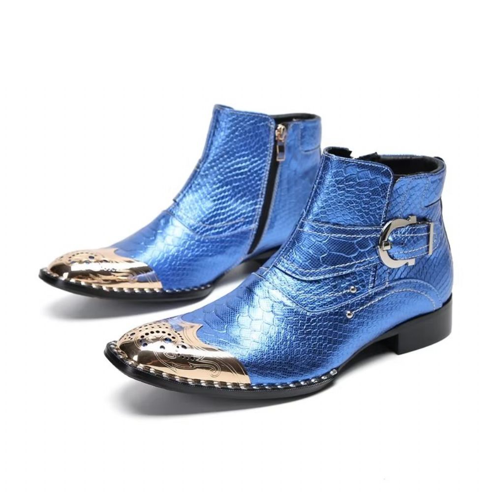 Bottes Pour Hommes Habillées Luxe - Bleu