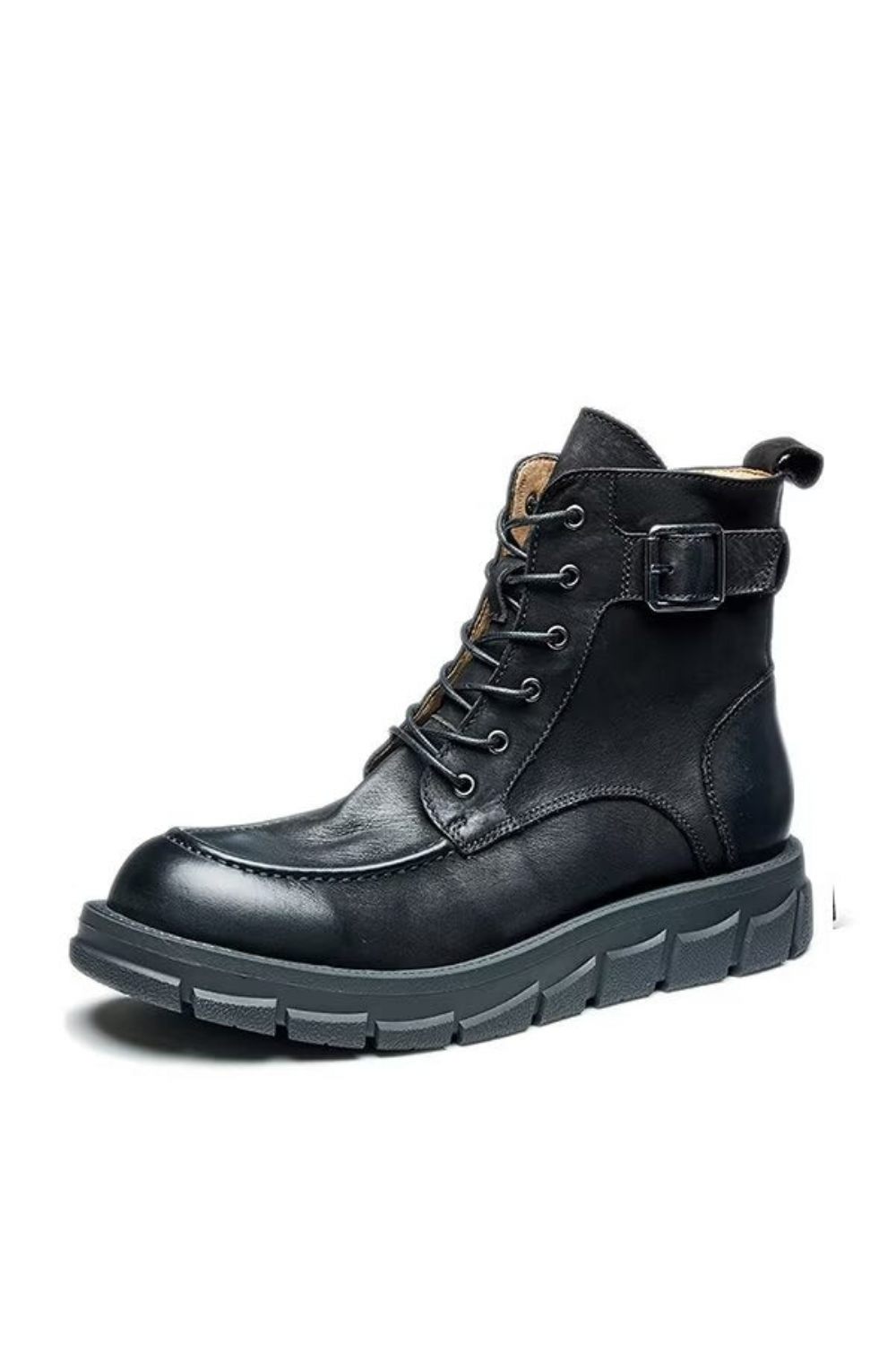 Bottes Pour Hommes À Lacets Cuir