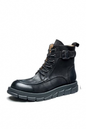 Bottes Pour Hommes À Lacets Cuir