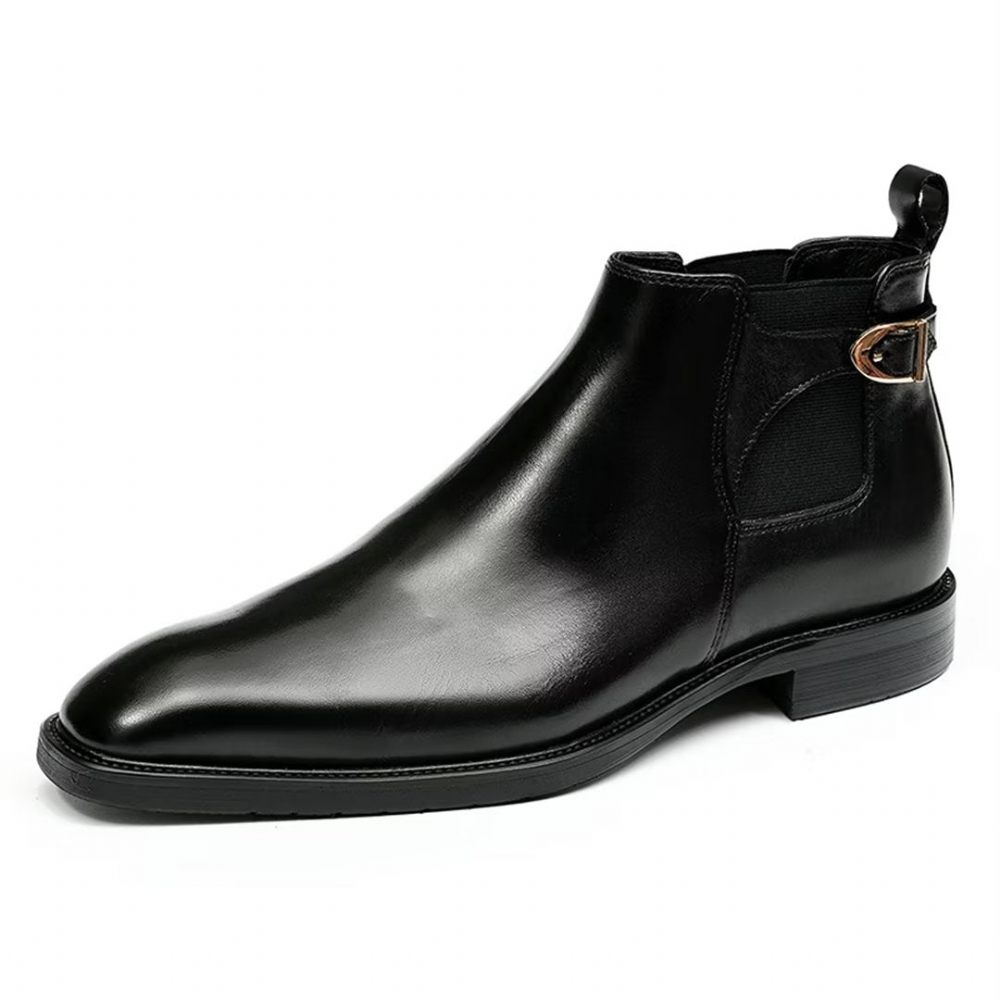 Bottes Pour Hommes Leisure Chic Bottines Cuir Vache