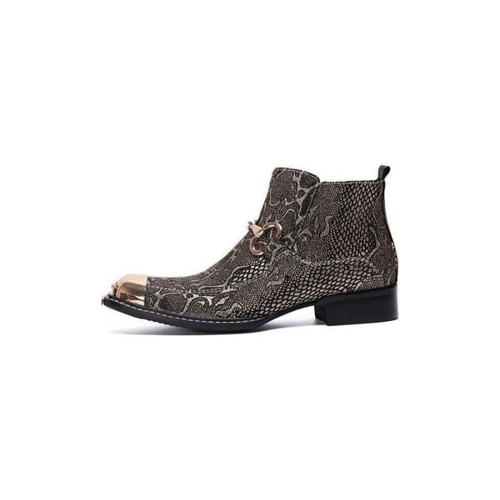 Bottes Pour Hommes Mocassins Habillés Serpenté