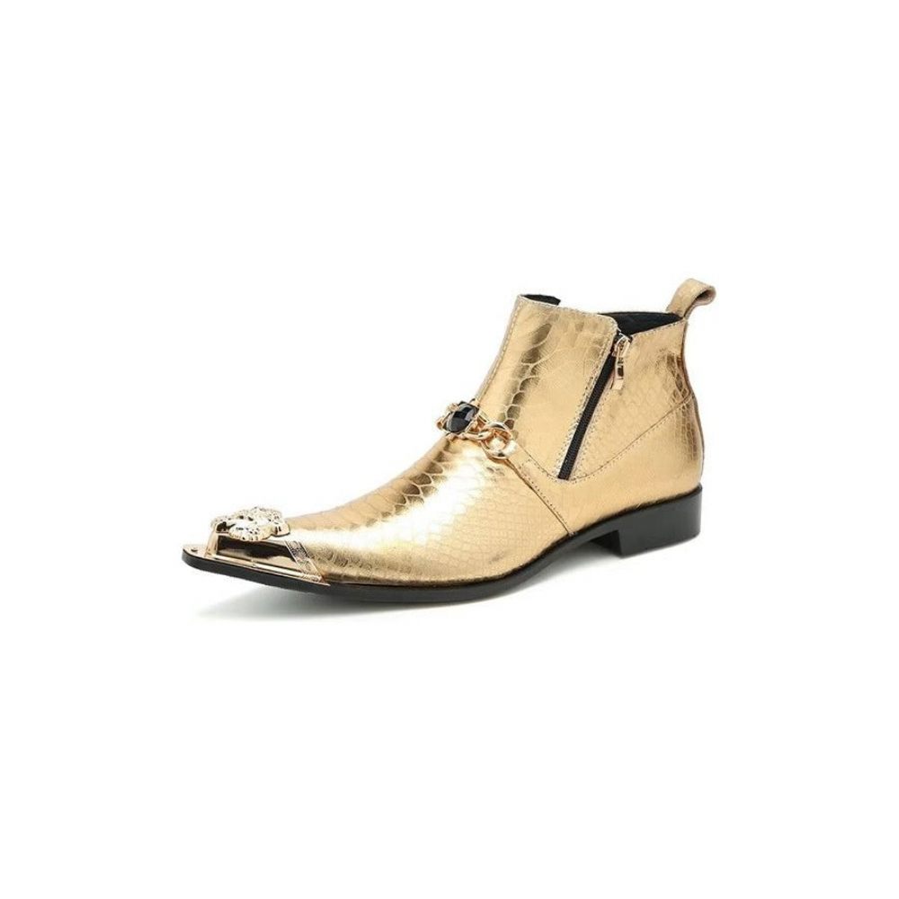 Bottes Pour Hommes Party Chic - Or