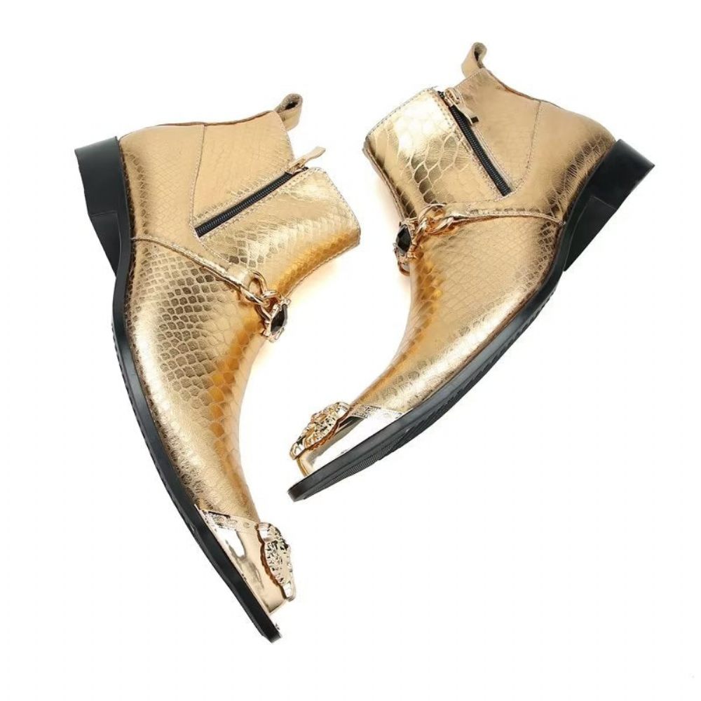 Bottes Pour Hommes Party Chic - Or