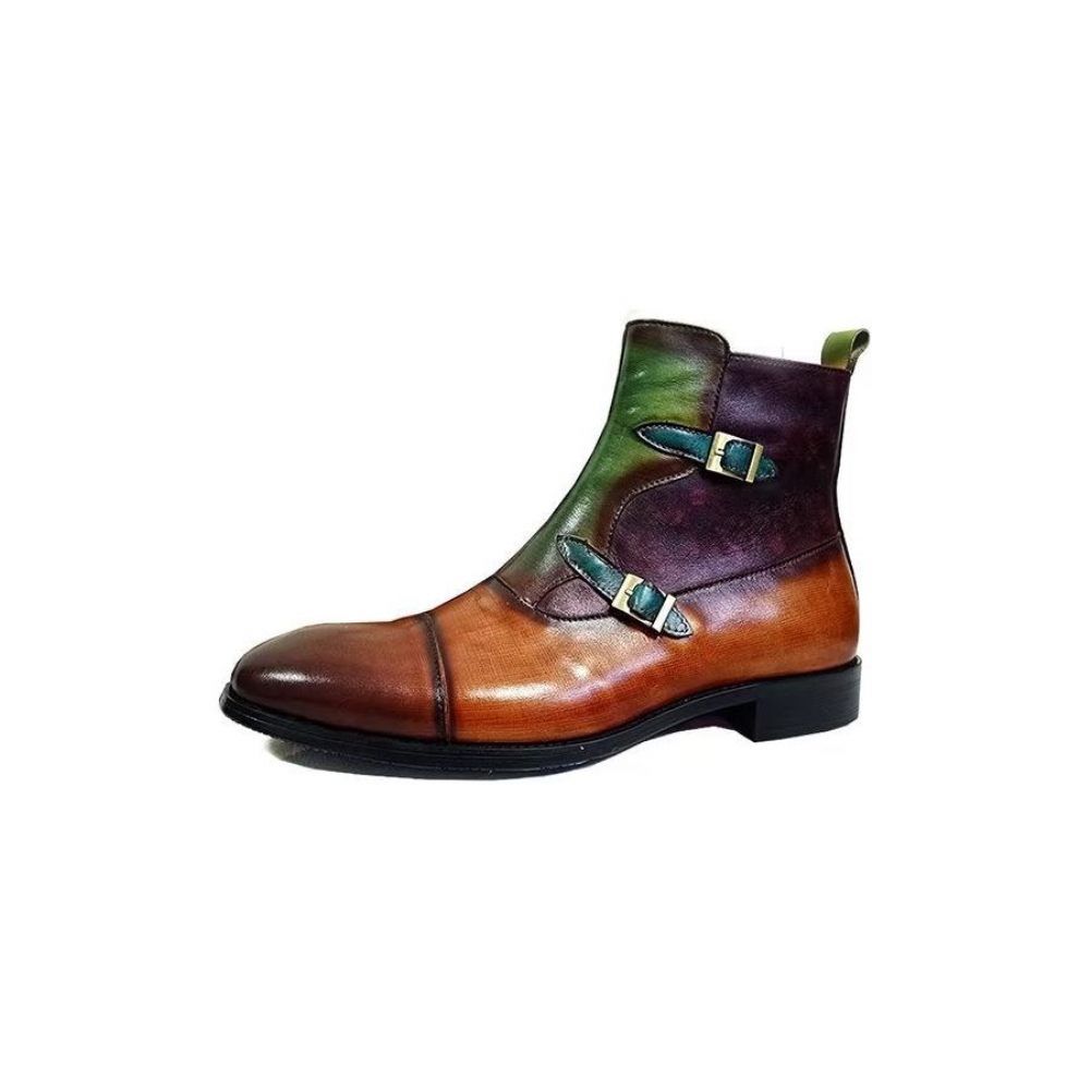 Bottes Pour Hommes Zippées Loisirs Artisanales - Vert