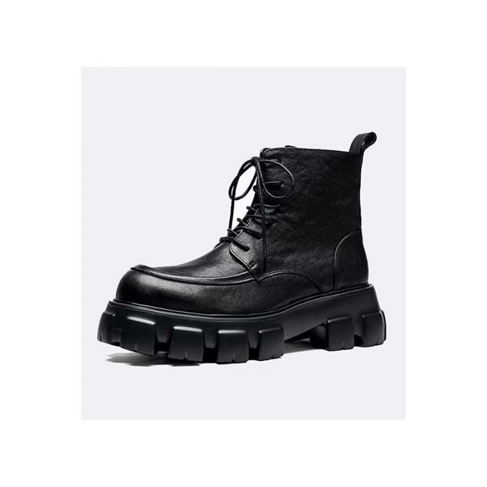 Bottes Loisirs À Lacets Pour Hommes - Noir