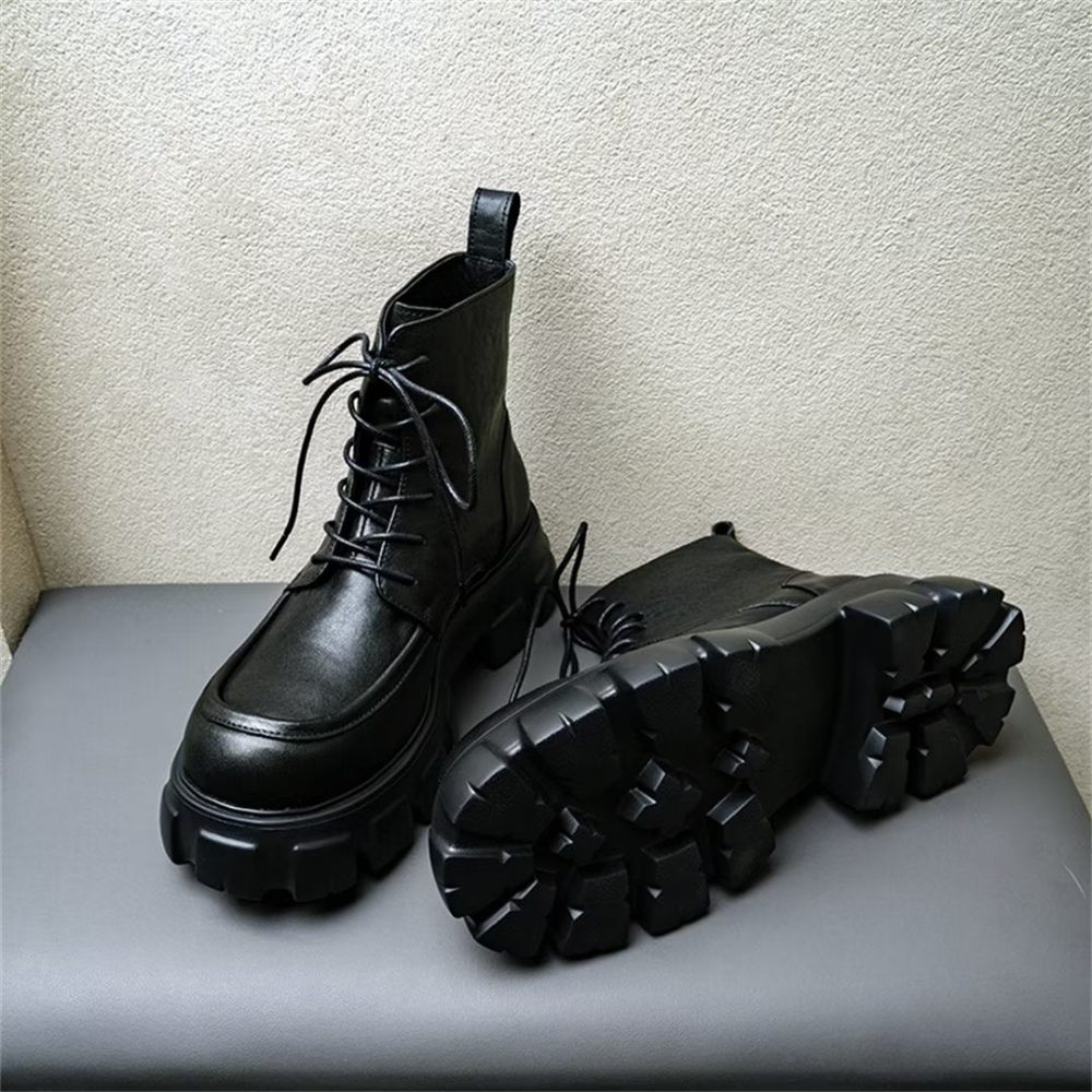 Bottes Loisirs À Lacets Pour Hommes - Noir