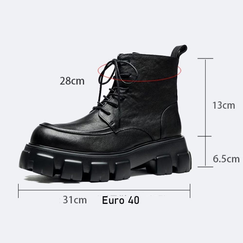 Bottes Loisirs À Lacets Pour Hommes - Noir