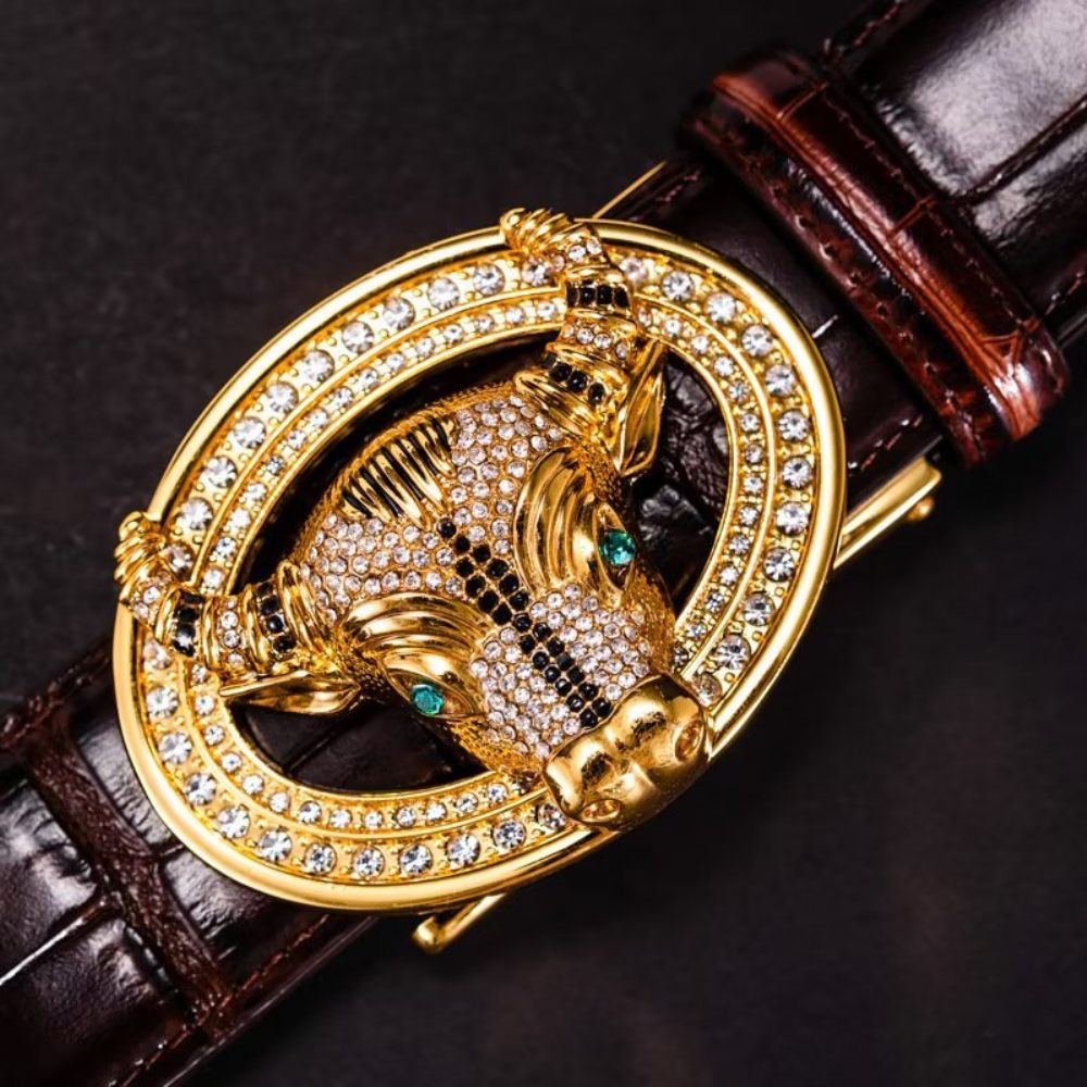 Ceintures Pour Hommes Ceinture Automatique Luxe Chic - Café