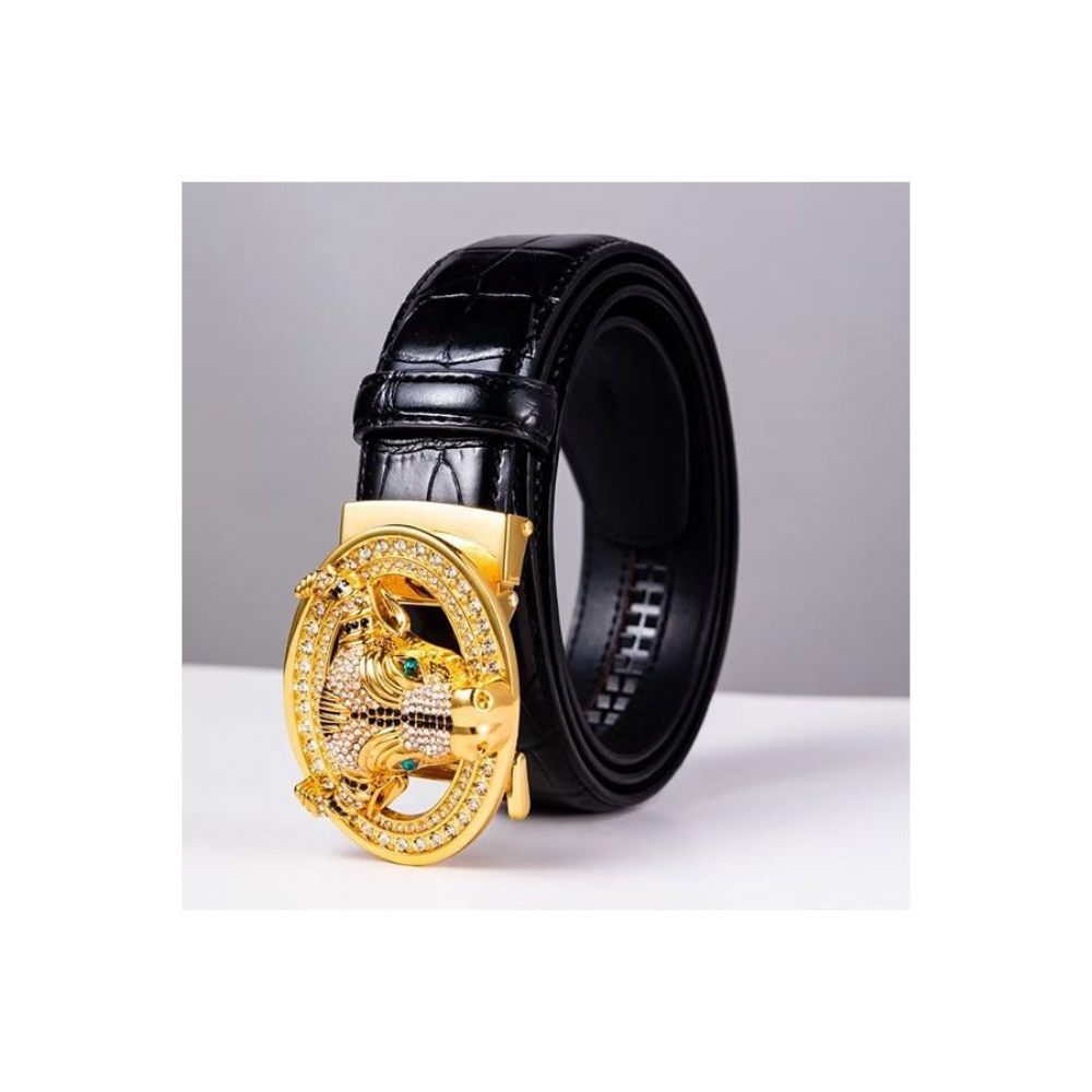 Ceintures Pour Hommes Ceinture Automatique Luxe Chic - Noir