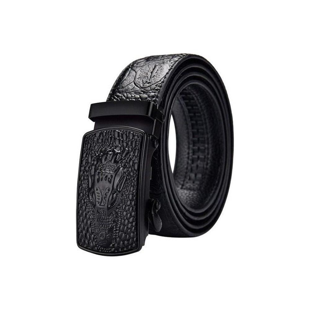 Ceintures Pour Hommes Ceinture À Boucle Automatique Cuir Exotique