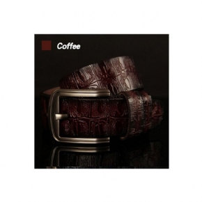 Ceintures Pour Hommes Ceinture À Bracelet Cuir Boucle Ardillon Texture Exotique