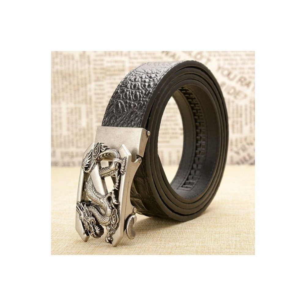 Ceintures Pour Hommes Ceinture À Bracelet Cuir Crocodile Exotique