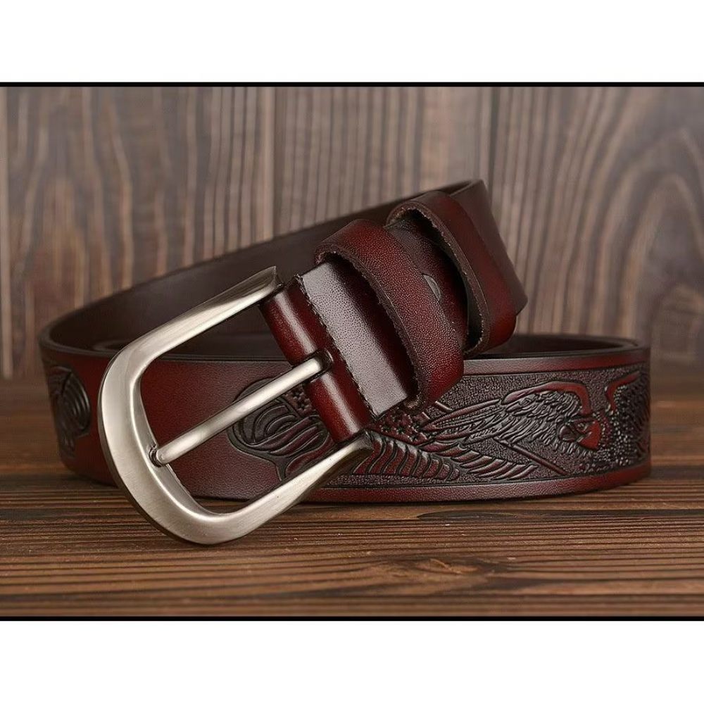 Ceintures Pour Hommes Ceinture Cuir Chic - Café