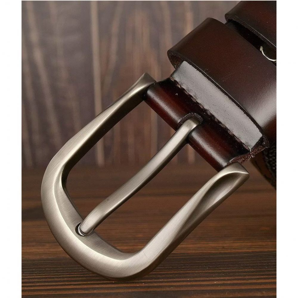 Ceintures Pour Hommes Ceinture Cuir Chic - Café