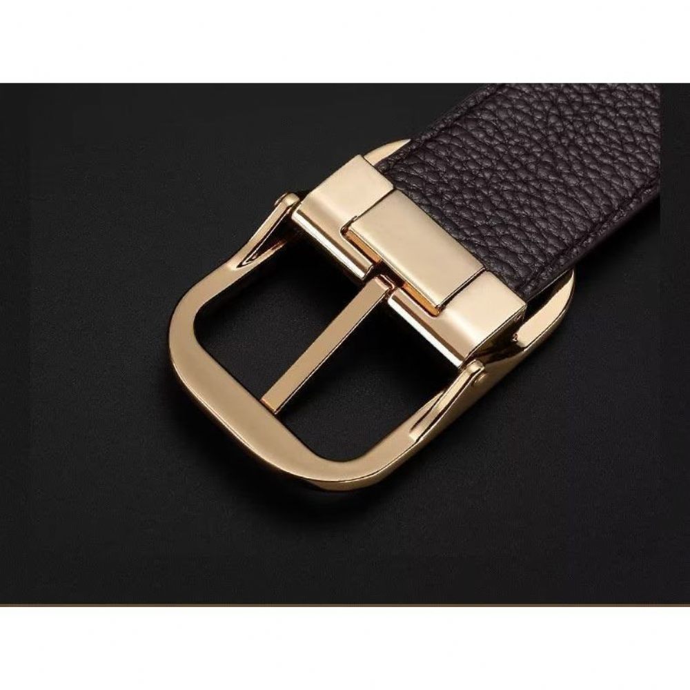 Ceintures Pour Hommes Ceinture Cuir Crocodile - Café