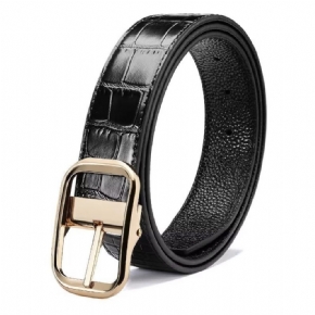 Ceintures Pour Hommes Ceinture Cuir Gaufré Croco Exquise