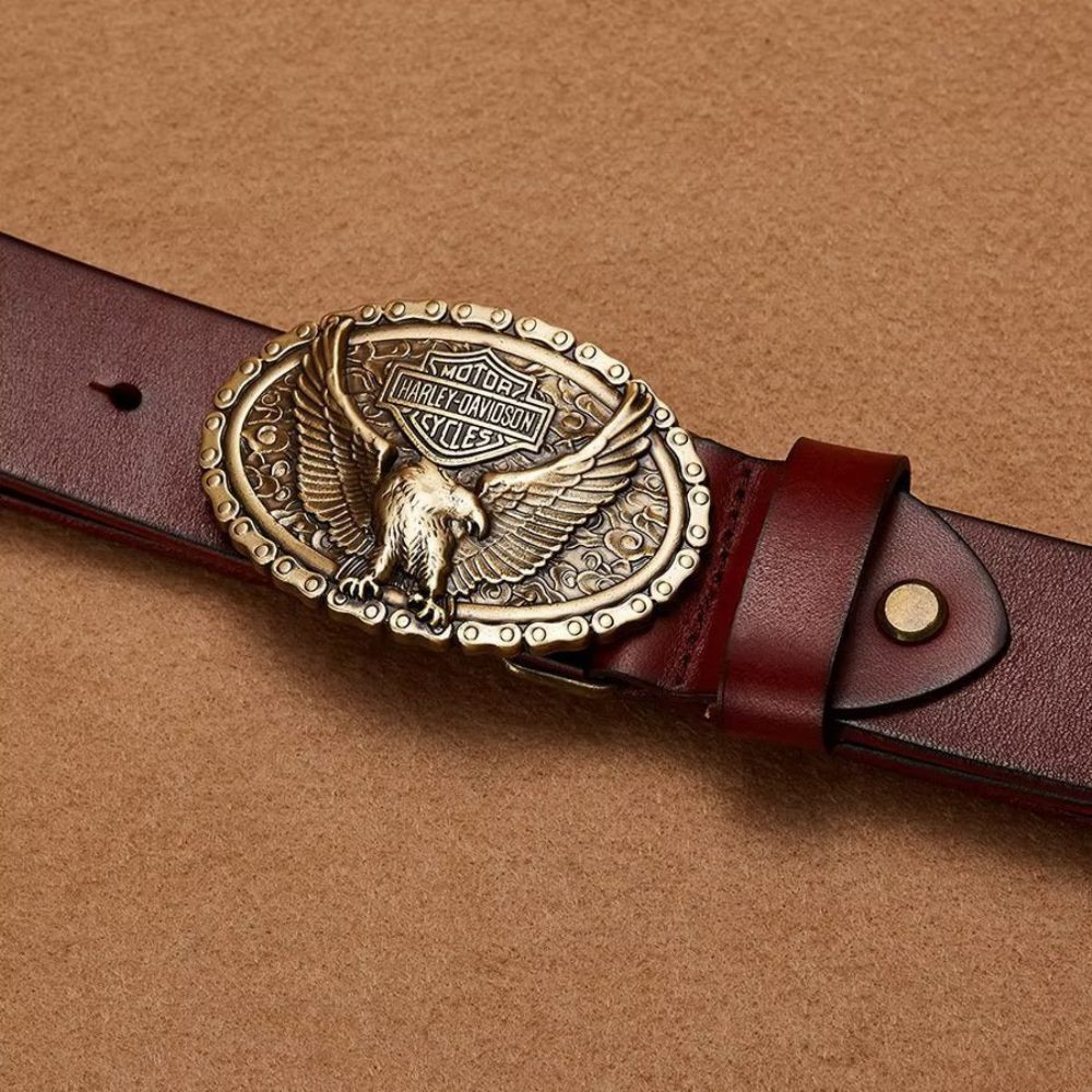 Ceintures Pour Hommes Ceinture Ornée D'aigle - Aigle Rouge