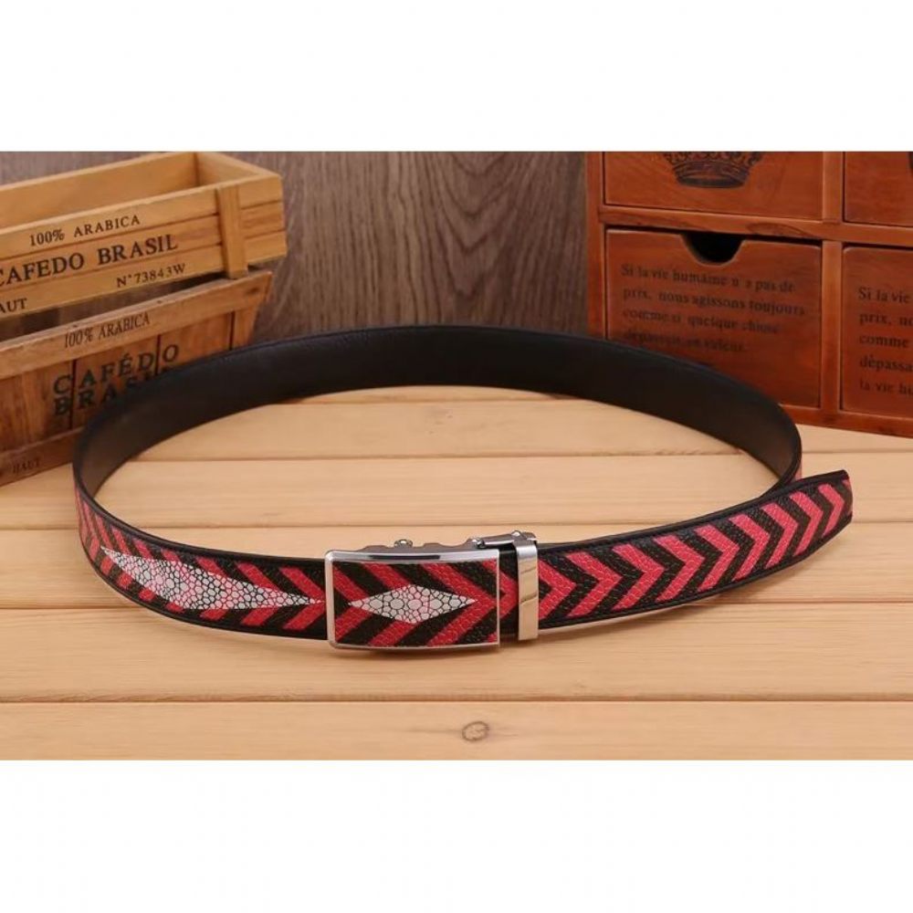 Ceintures Pour Hommes Ceinture Tendance Avant-gardiste - Rouge