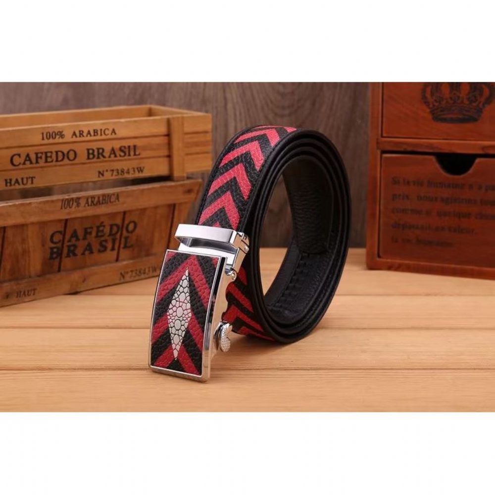 Ceintures Pour Hommes Ceinture Tendance Avant-gardiste - Rouge