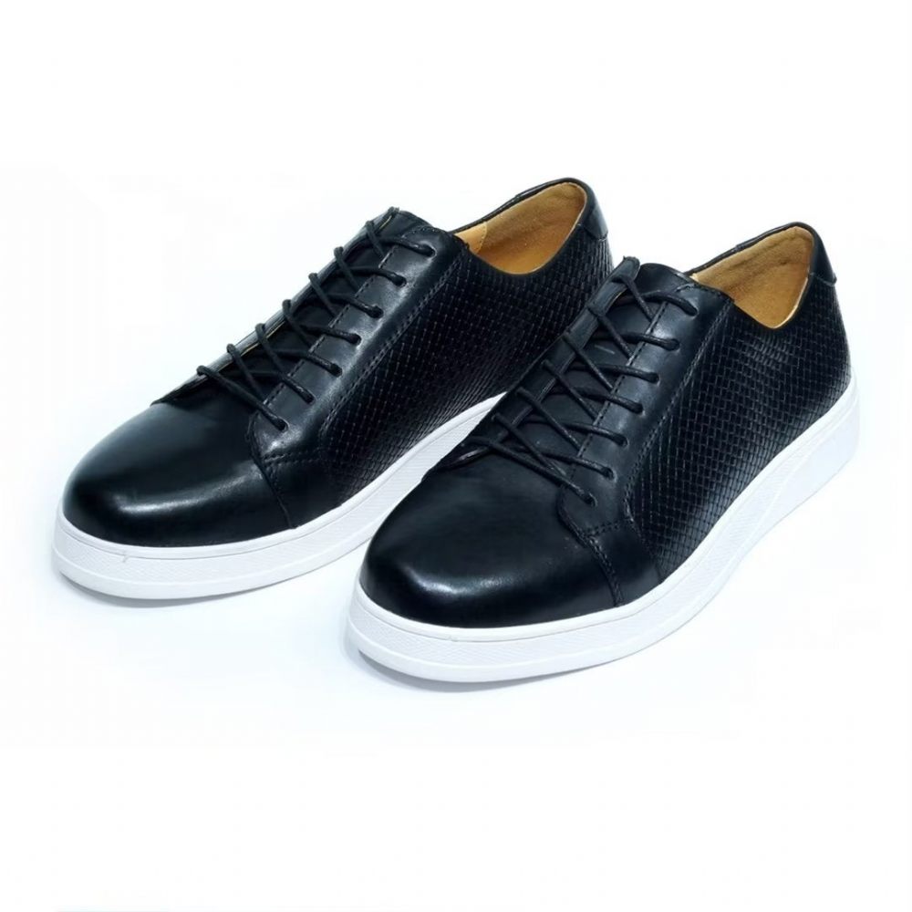 Chaussures Décontractées Pour Hommes Chic Casual Lace-ups - Noir