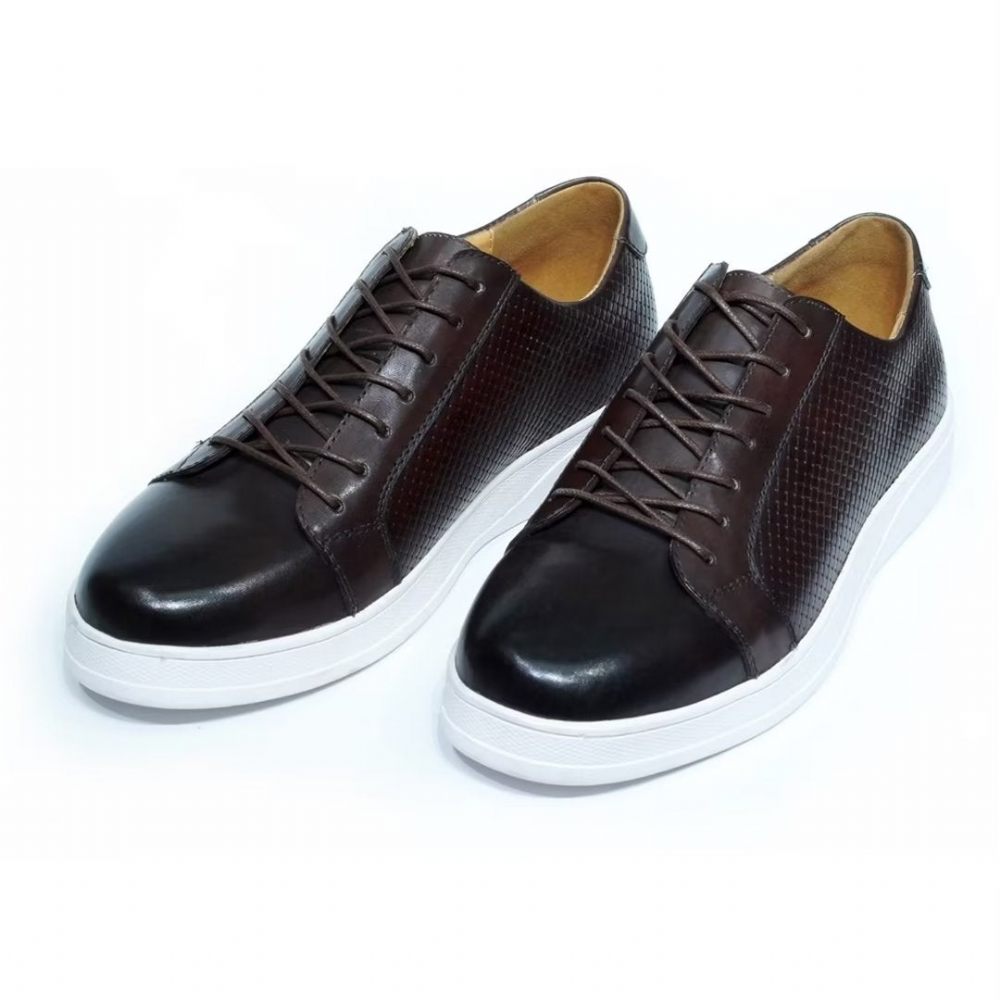 Chaussures Décontractées Pour Hommes Chic Casual Lace-ups - Noir