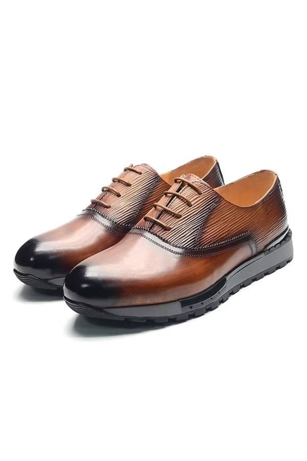 Chaussures Décontractées Pour Hommes Chic Urbanite À Lacets Cuir