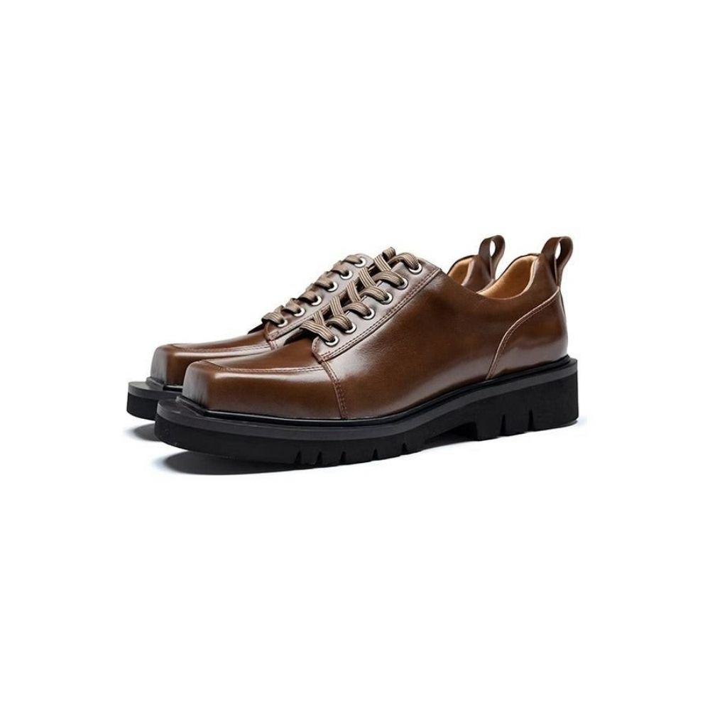 Chaussures Décontractées Pour Hommes Cuir Luxe À La Mode