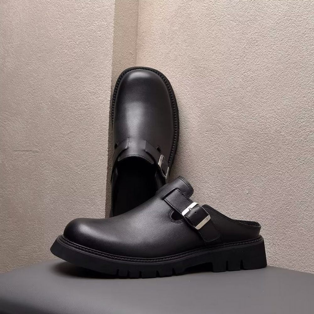 Chaussures Décontractées Pour Hommes À Enfiler Classiques - Noir