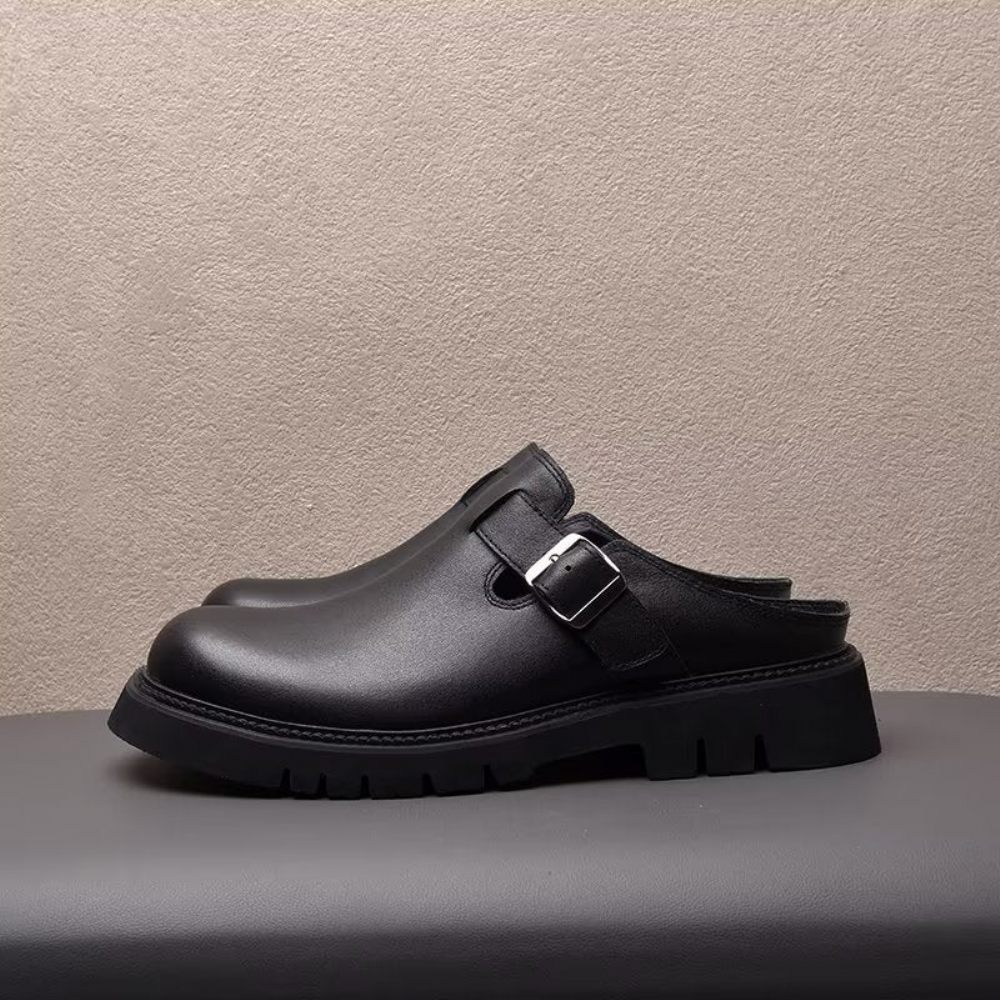 Chaussures Décontractées Pour Hommes À Enfiler Classiques - Noir