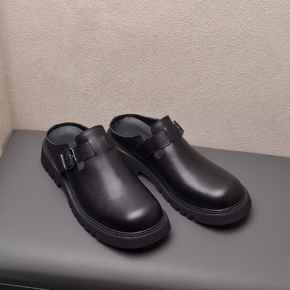 Chaussures Décontractées Pour Hommes À Enfiler Classiques - Noir