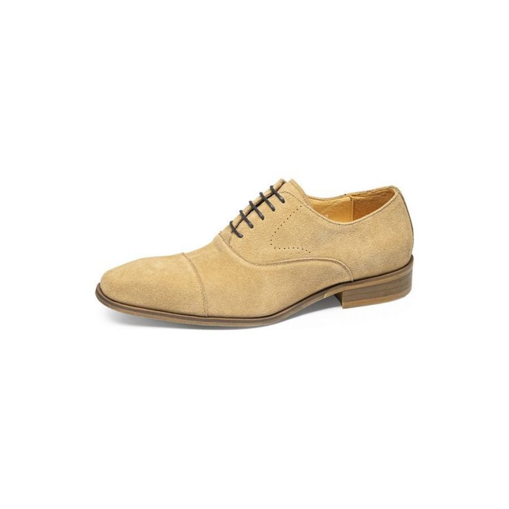 Chaussures Décontractées Pour Hommes Habillées Cuir À Lacets Chics