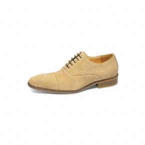 Chaussures Décontractées Pour Hommes Habillées Cuir À Lacets Chics