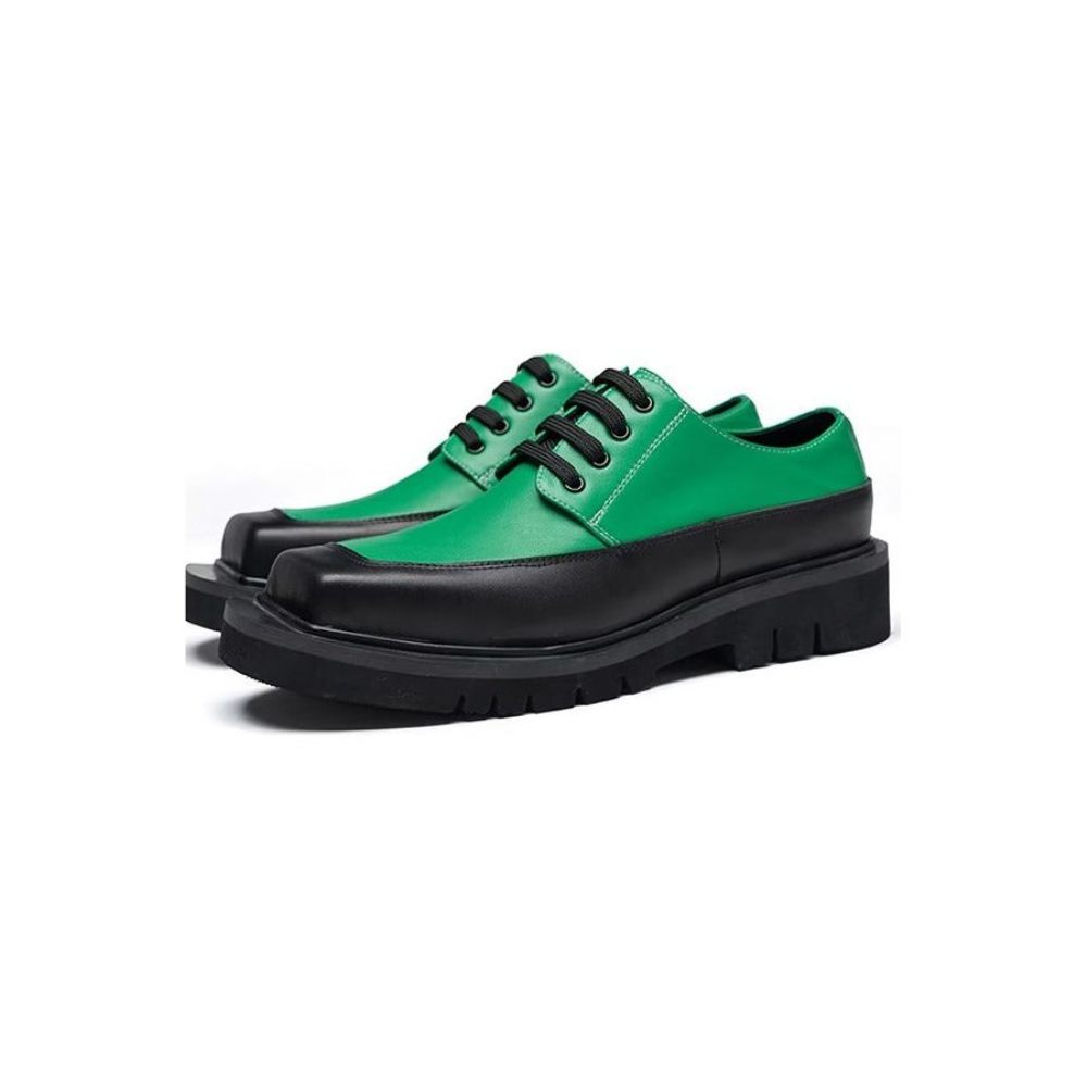 Chaussures Décontractées Pour Hommes Luxe Relief - Vert