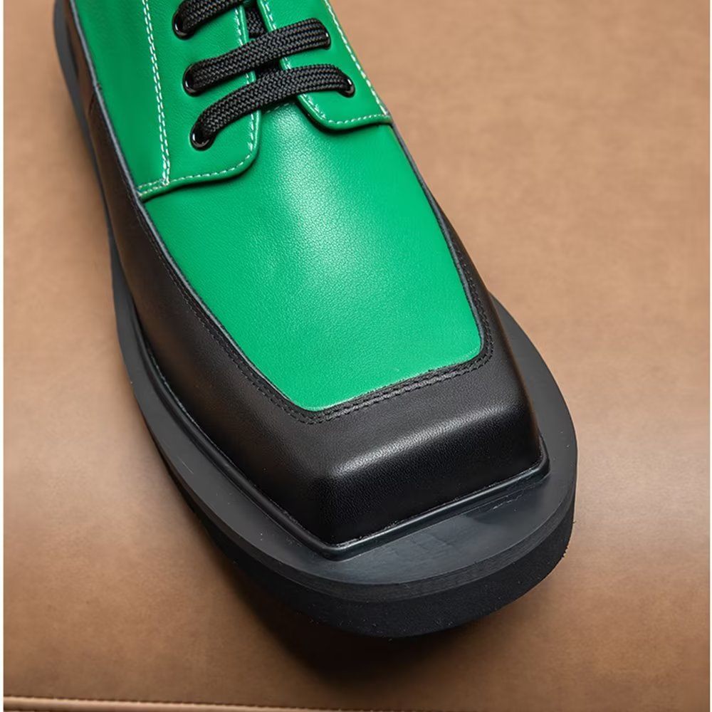 Chaussures Décontractées Pour Hommes Luxe Relief - Vert