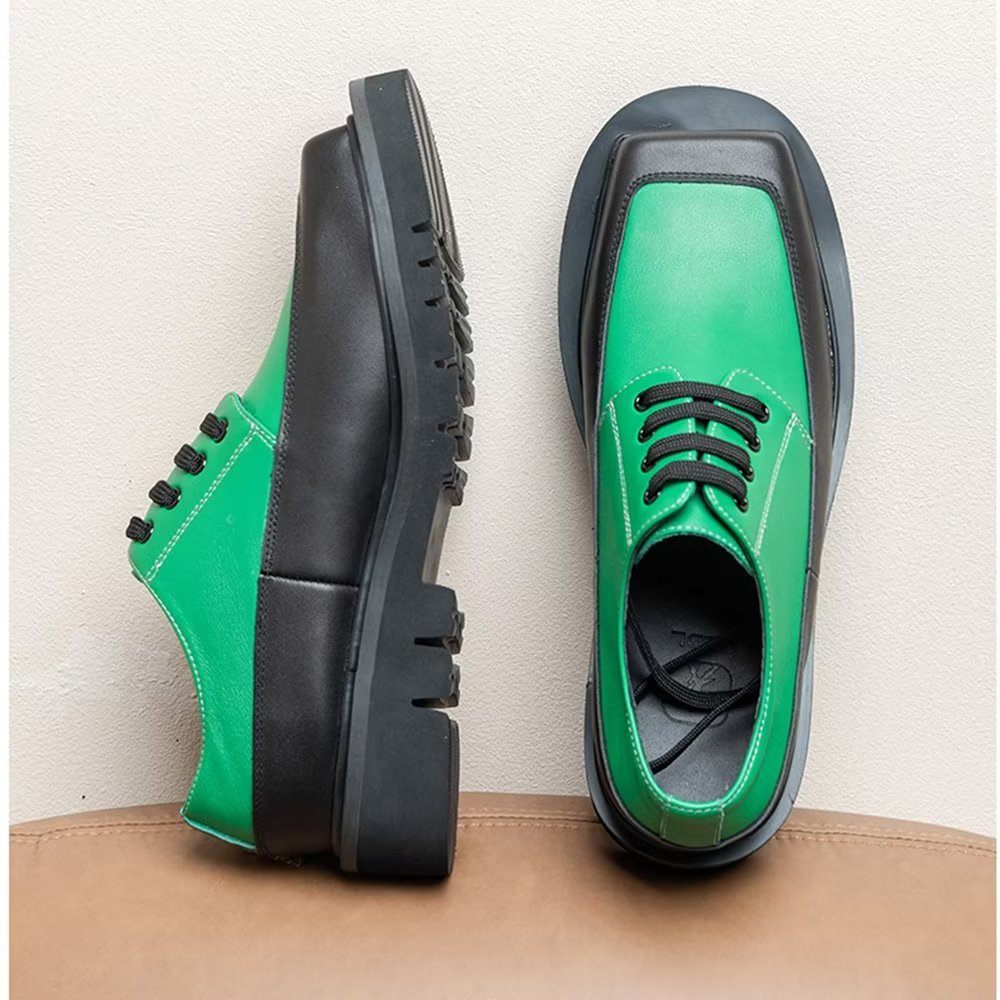 Chaussures Décontractées Pour Hommes Luxe Relief - Vert