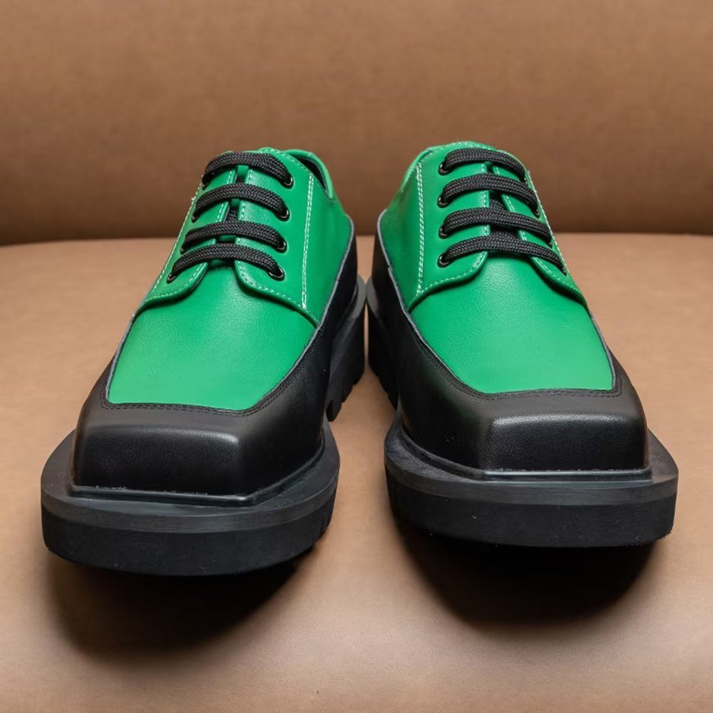 Chaussures Décontractées Pour Hommes Luxe Relief - Vert