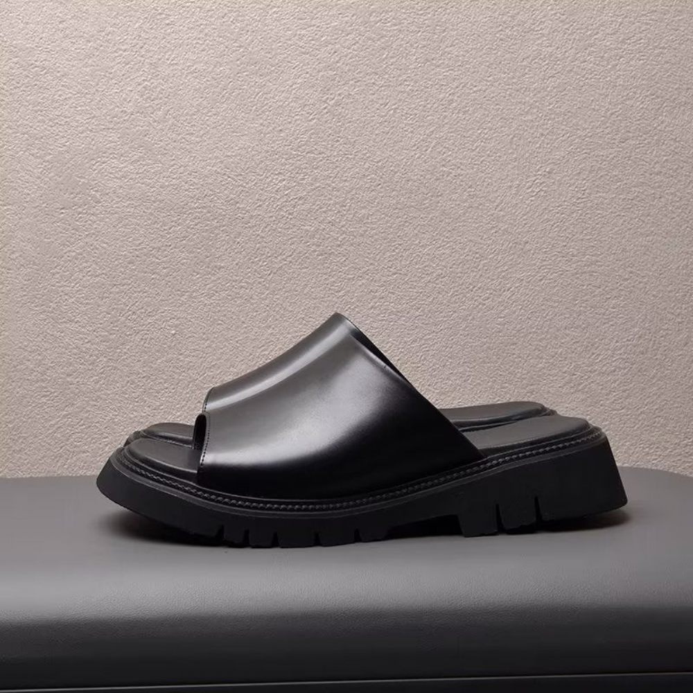 Chaussures Décontractées Pour Hommes Slip-ons Élégants - Noir