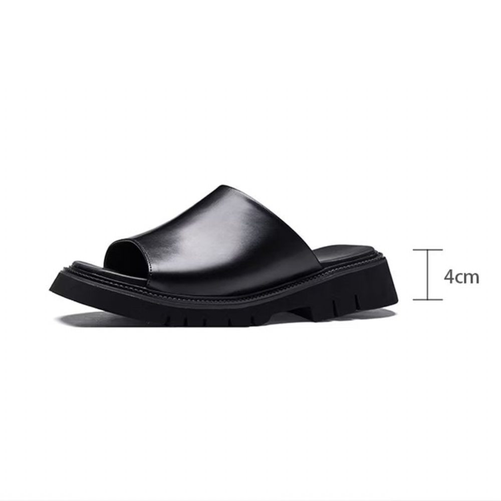 Chaussures Décontractées Pour Hommes Slip-ons Élégants - Noir