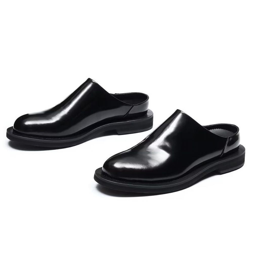 Chaussures Décontractées Pour Hommes Slip-ons Exotiques - Noir