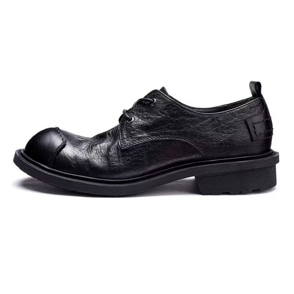 Chaussures Décontractées Pour Hommes Sophistiquées Cuir - Noir