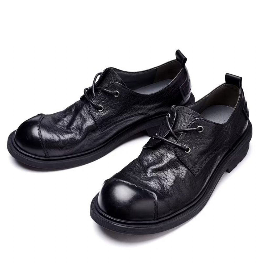 Chaussures Décontractées Pour Hommes Sophistiquées Cuir - Noir