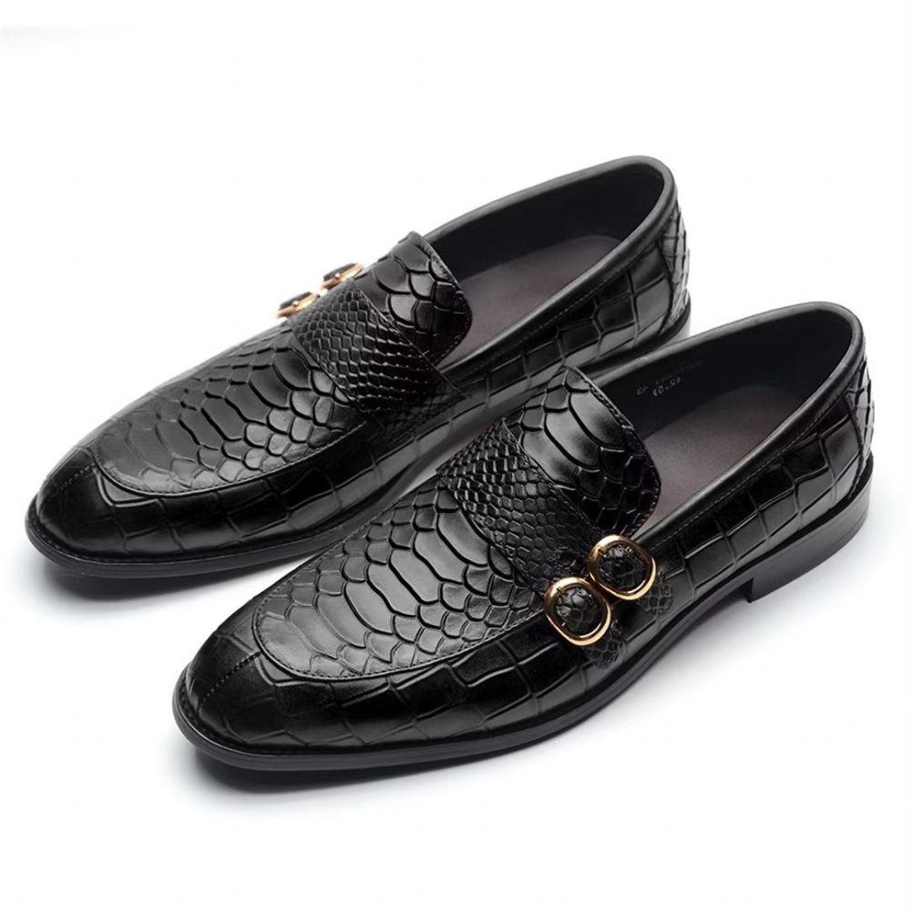 Chaussures Formelles Pour Hommes D'affaires À Enfiler - Noir