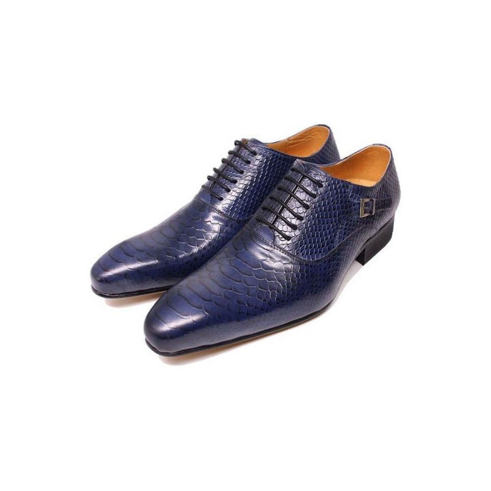 Chaussures Formelles Pour Hommes D'affaires Oxford Exécutif - Bleu