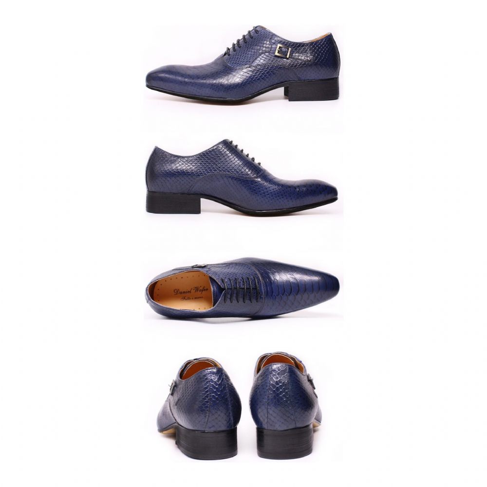 Chaussures Formelles Pour Hommes D'affaires Oxford Exécutif - Bleu